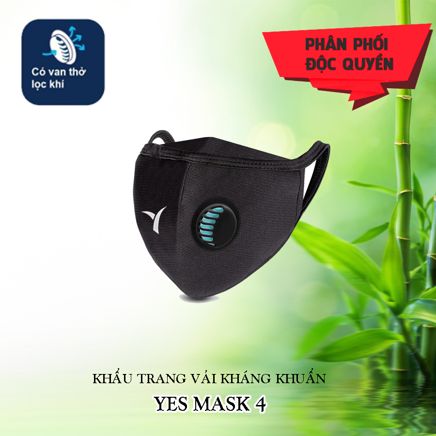 khẩu trang vải kháng khuẩn có lọc khí thông minh