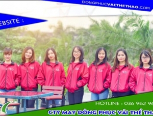 May áo khoác đồng phục cao cấp